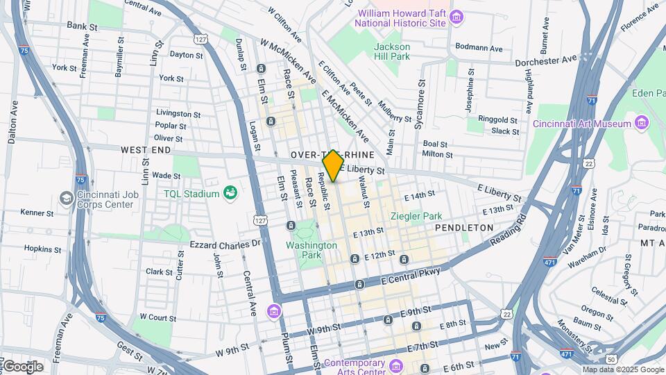 1501 Vine St Map and Location Details
