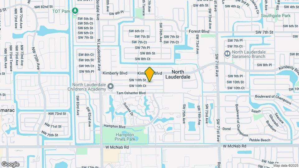 7701 SW 10th Ct Map and Location Details