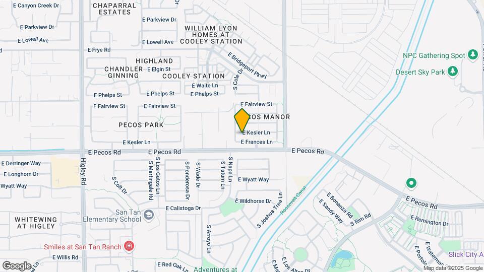 3829 E Kesler Ln Map and Location Details