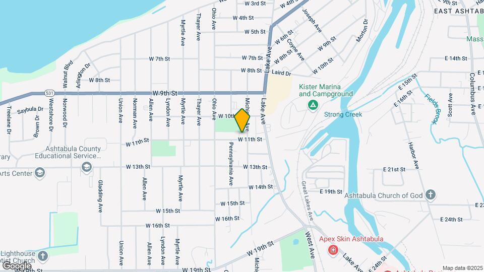 1703 W 11th St Map and Location Details