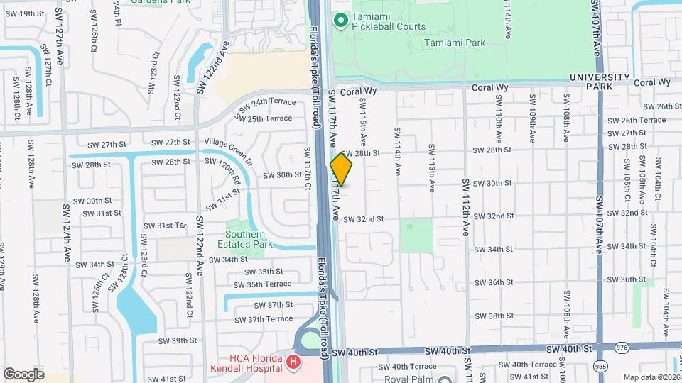 3011 SW 117th Ave Mapa y Detalles de la Ubicación