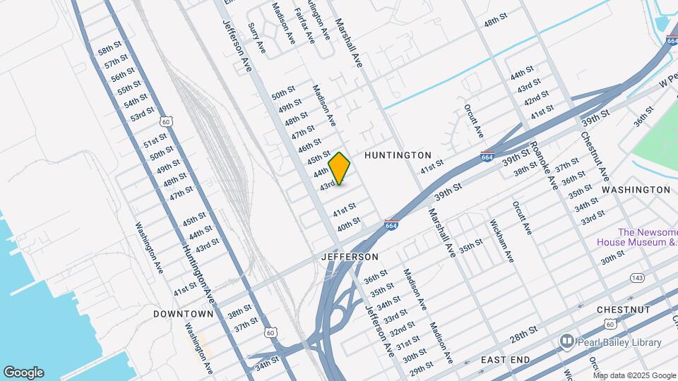 633 42nd St Map and Location Details