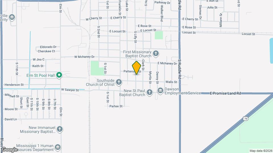 1112 S Lilly St Mapa y Detalles de la Ubicación