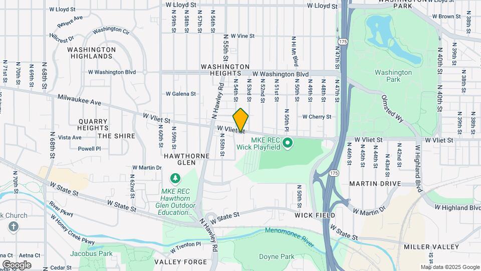 5323 W Vliet St Map and Location Details