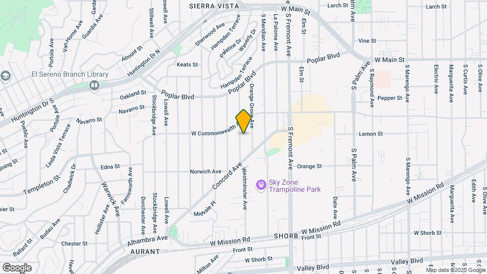 634 Westminster Ave Map and Location Details