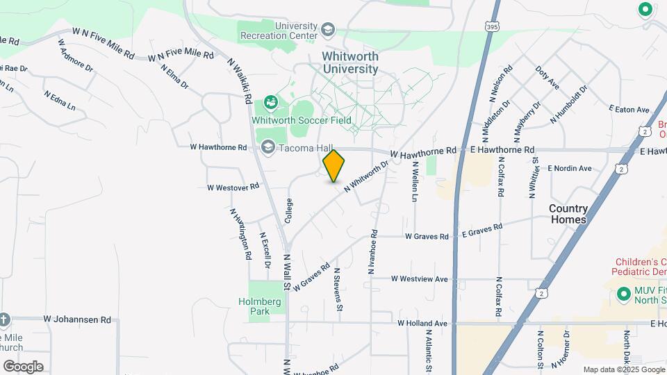10125 N Whitworth Dr-Unit -Upper Map and Location Details