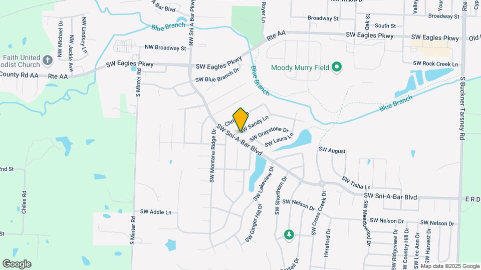 1109 SW Sandy Ln Map and Location Details