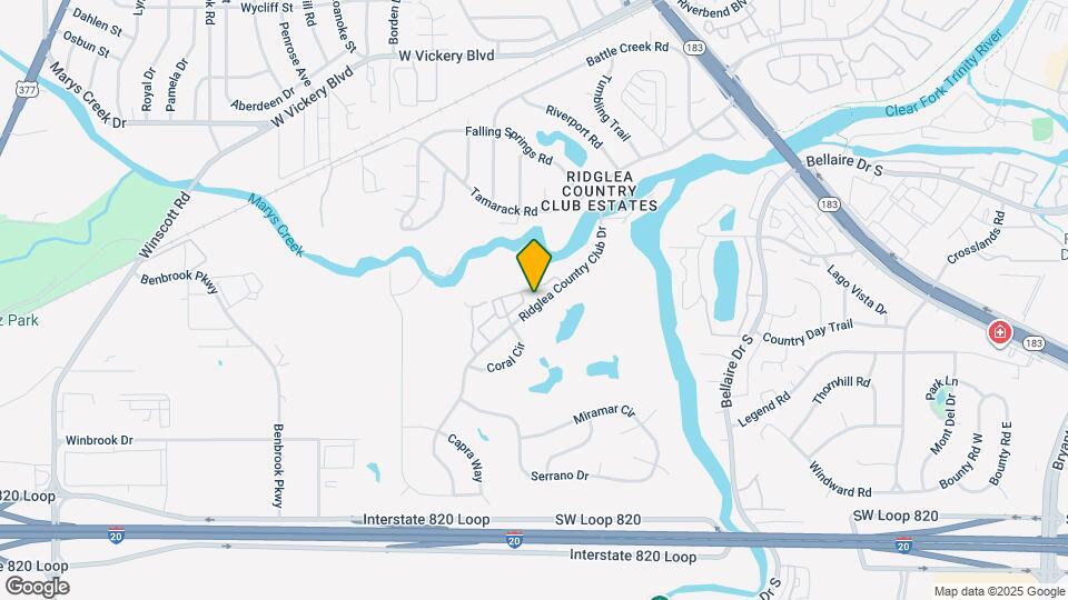 4008 Ridglea Country Club Dr Mapa y Detalles de la Ubicación
