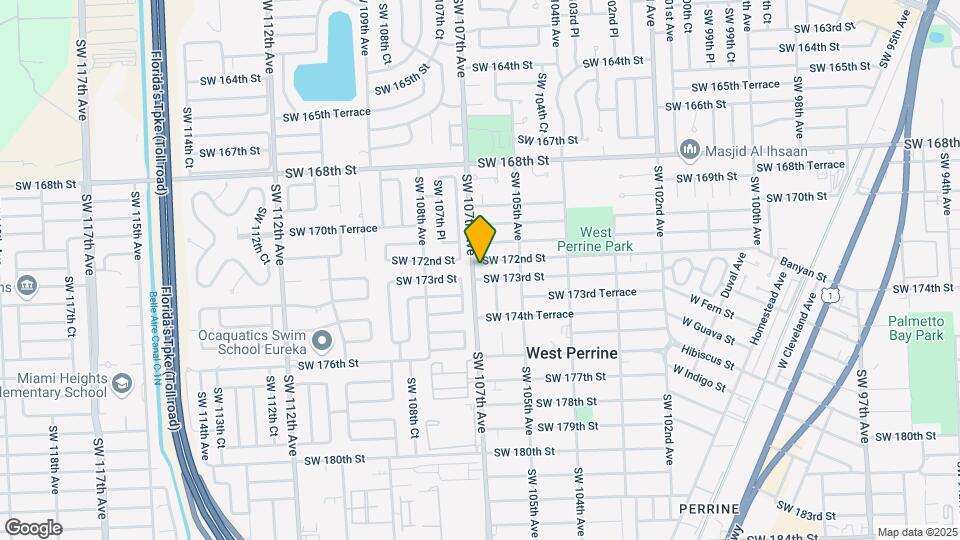 10680 SW 172nd St Mapa y Detalles de la Ubicación