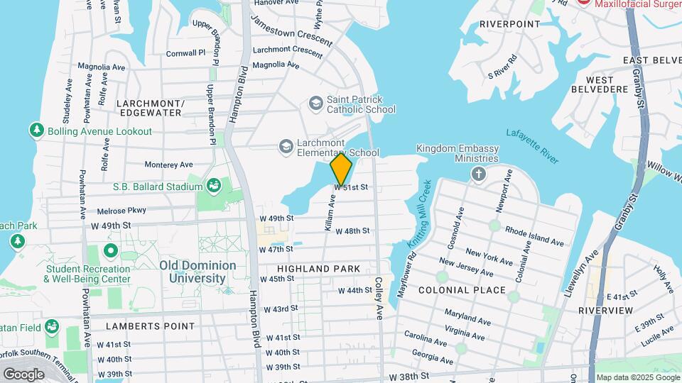 843 W 51st St Map and Location Details