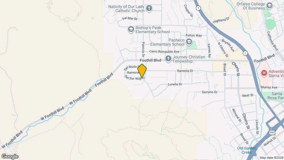 191 Del Sur Way Map and Location Details