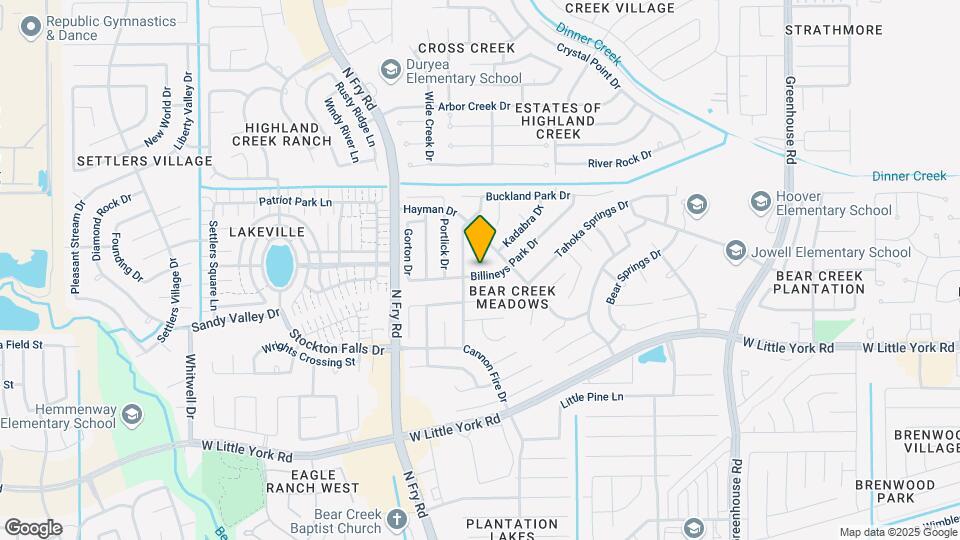 19638 Billineys Park Dr Mapa y Detalles de la Ubicación