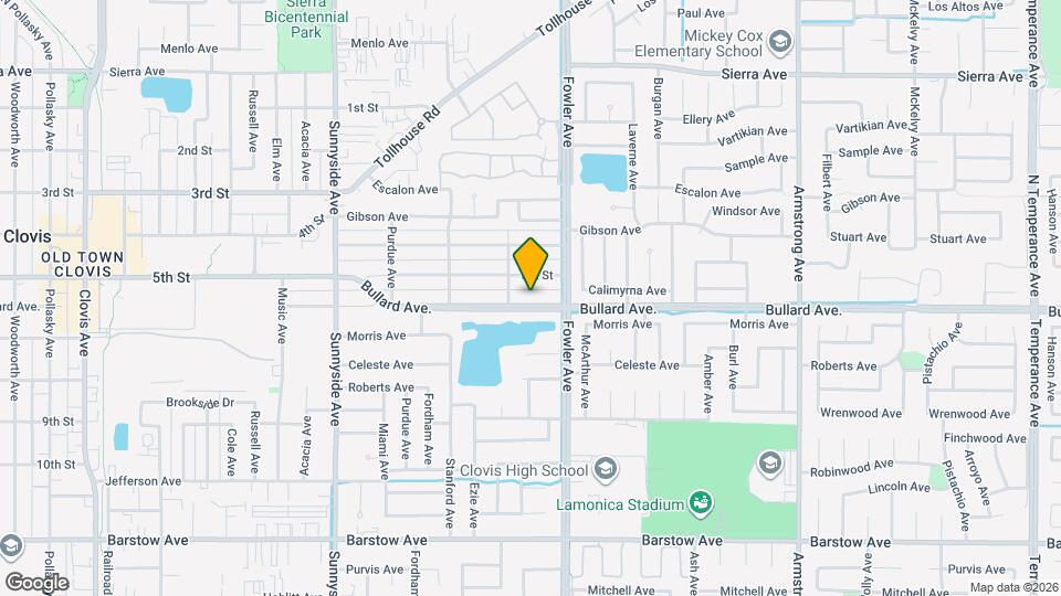 1729 Bullard Ave. Map and Location Details