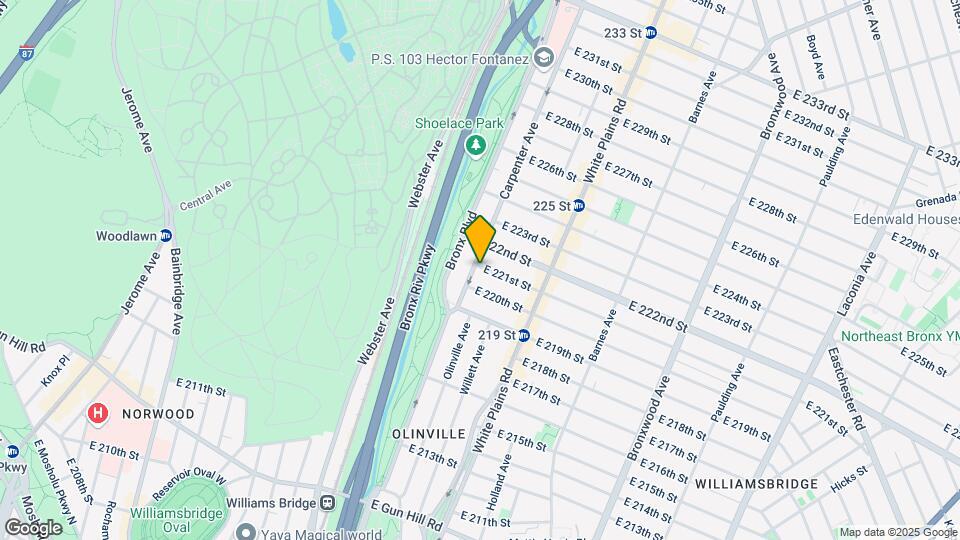 630 E 221st St Mapa y Detalles de la Ubicación