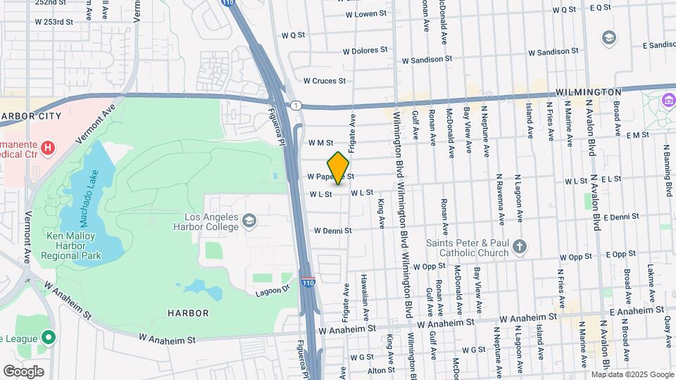 1215 W L St Map and Location Details