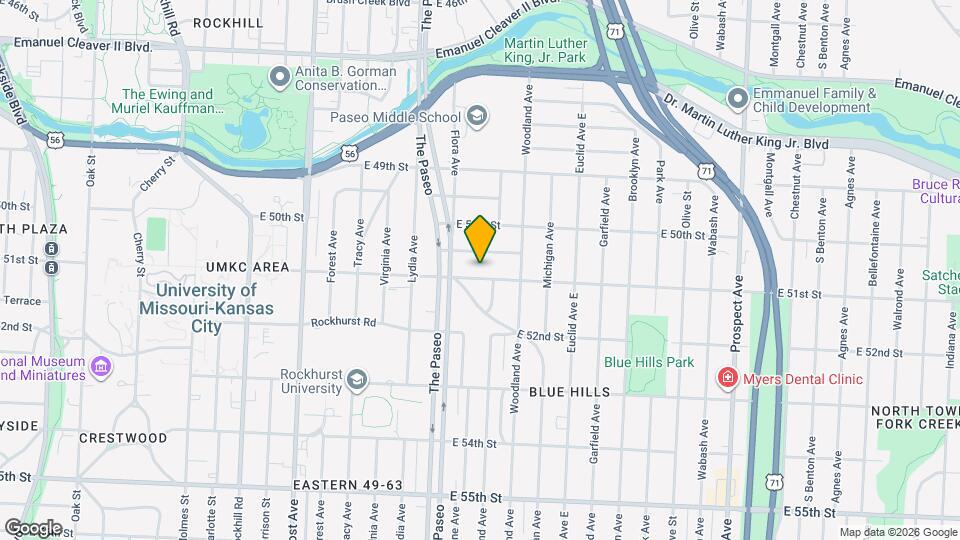 1524 E 51st St Map and Location Details