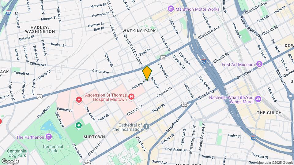 1811 Patterson St Mapa y Detalles de la Ubicación