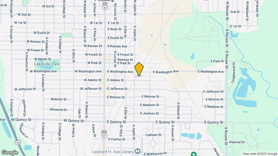 405 E Adams St-Unit -Apt. A Map and Location Details
