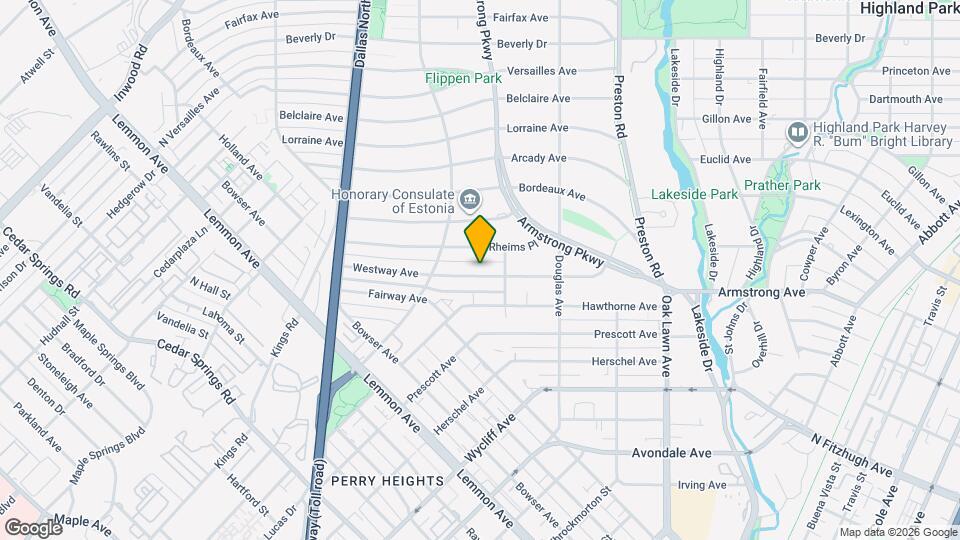 4416 Westway Ave Map and Location Details