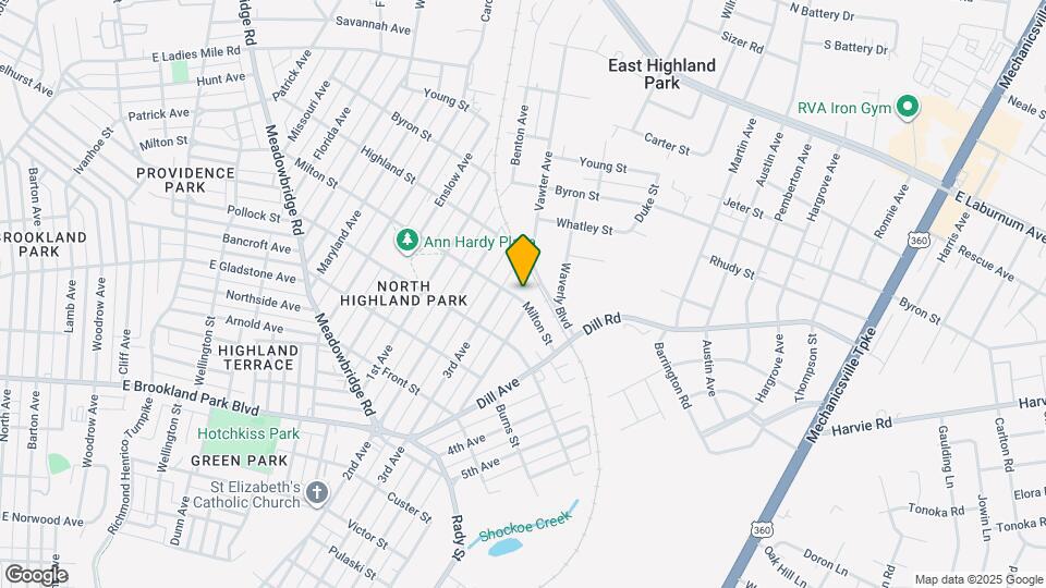 1408 Milton St Map and Location Details