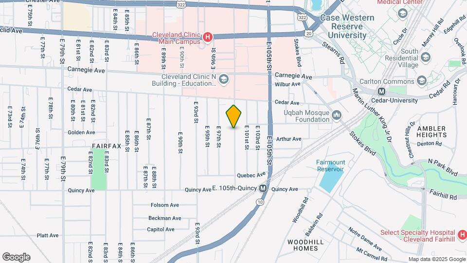 2242 E 100th St Map and Location Details