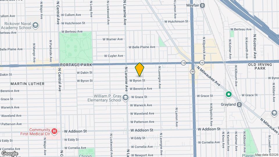5110 W Byron St Map and Location Details