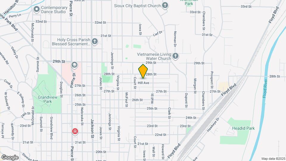 1119 Hill Ave Map and Location Details