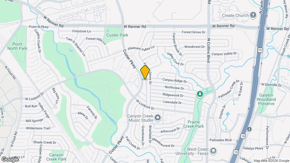 2642 Custer Pkwy Map and Location Details