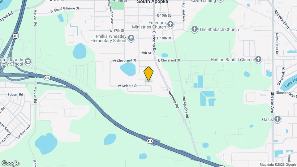 21 E Celeste St Map and Location Details