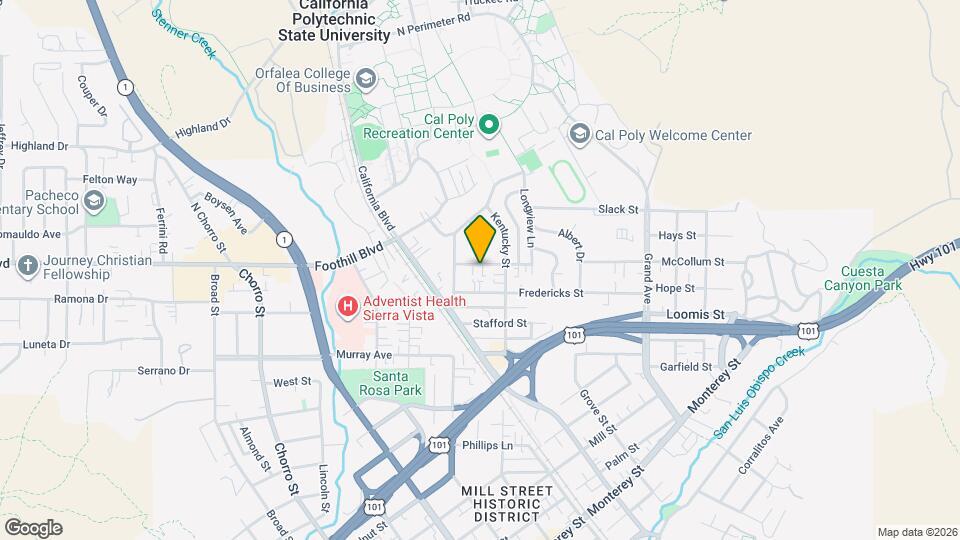 1243 Bond St Map and Location Details