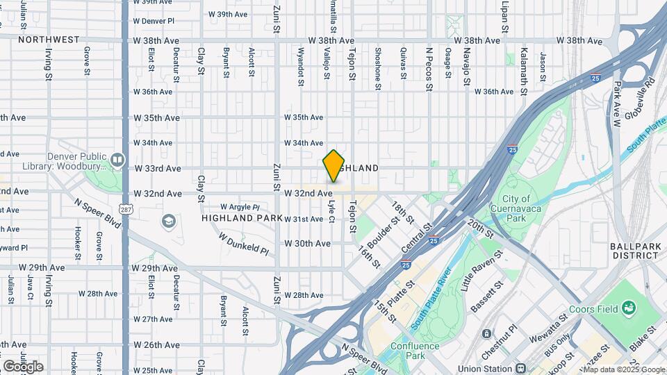 2117 W 32nd Ave Map and Location Details