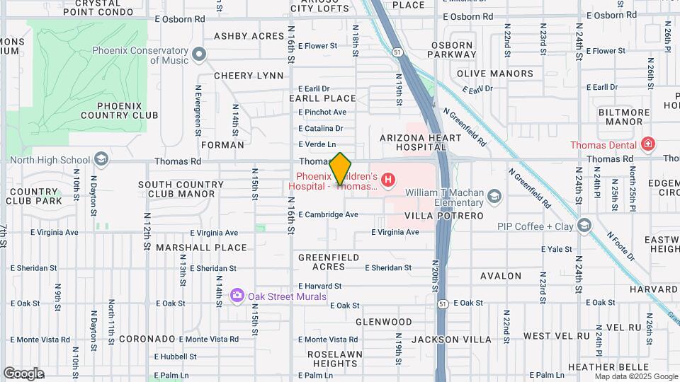 2812 N 17th Pl Map and Location Details