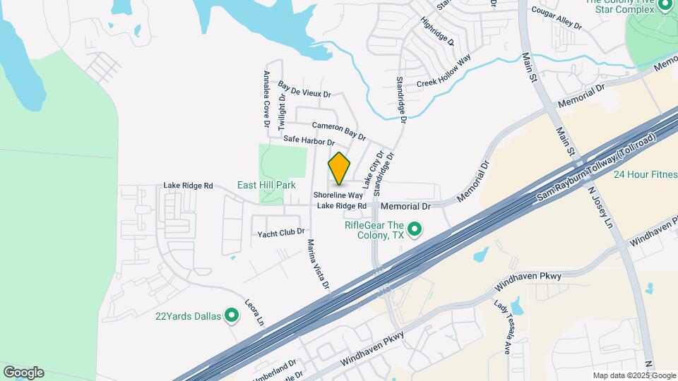 2833 Shoreline Way Map and Location Details