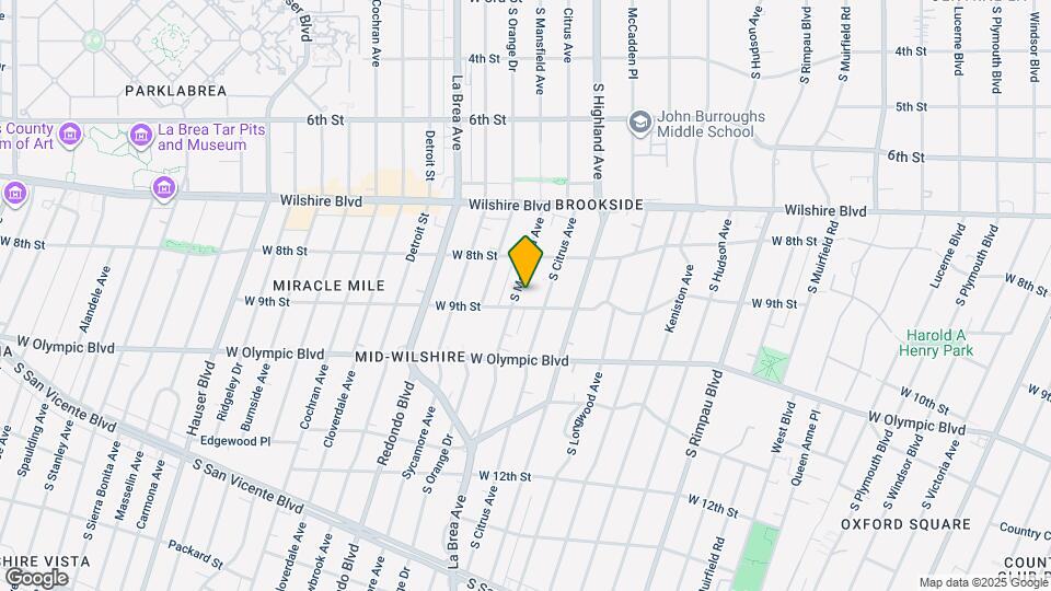 842 S Mansfield Ave Map and Location Details