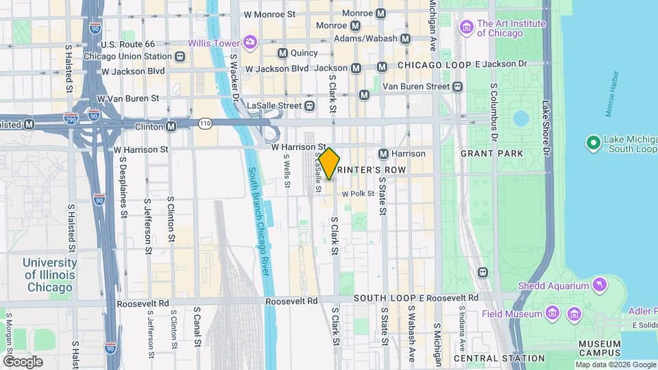 718 S Clark St Map and Location Details