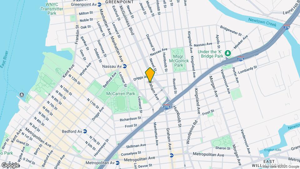 551 Graham Ave Mapa y Detalles de la Ubicación