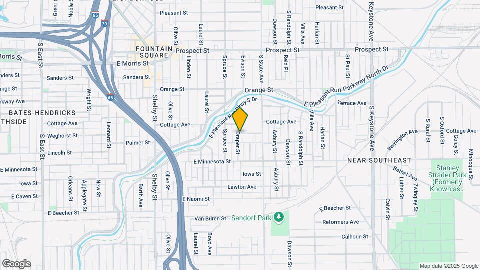 1525 Draper St Map and Location Details