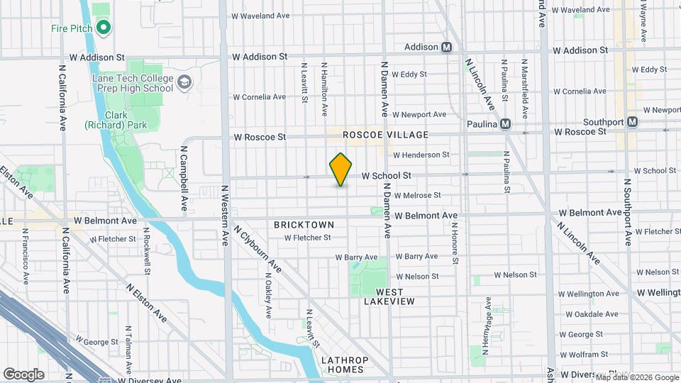 3238 N Hoyne Ave, Unit #2 Map and Location Details