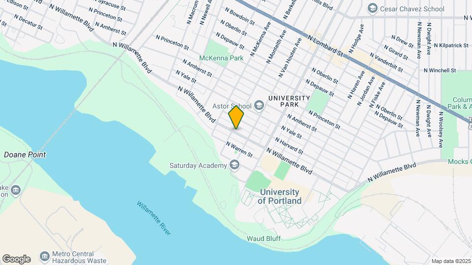 5685 N Willamette Blvd Map and Location Details