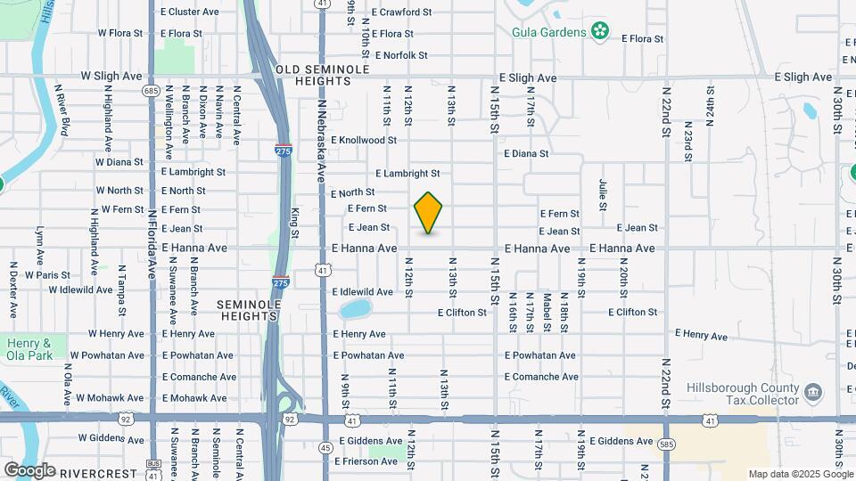 1208 E Hanna Ave Map and Location Details