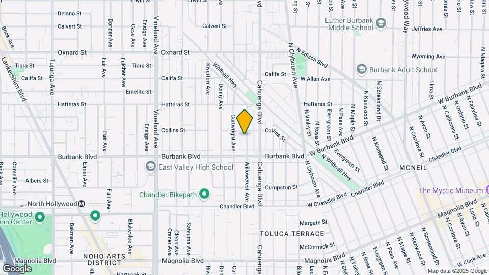 5645 Willowcrest Ave Map and Location Details