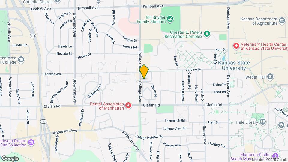 1510 College Ave Map and Location Details