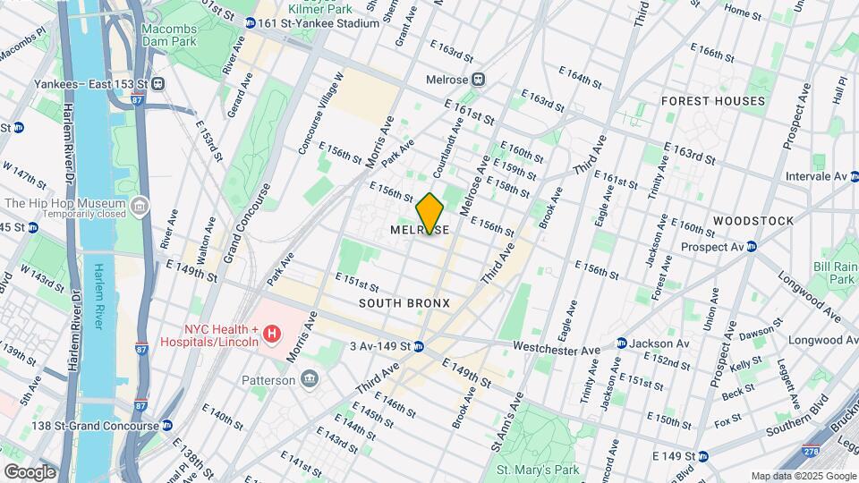 375 E 154th St Mapa y Detalles de la Ubicación