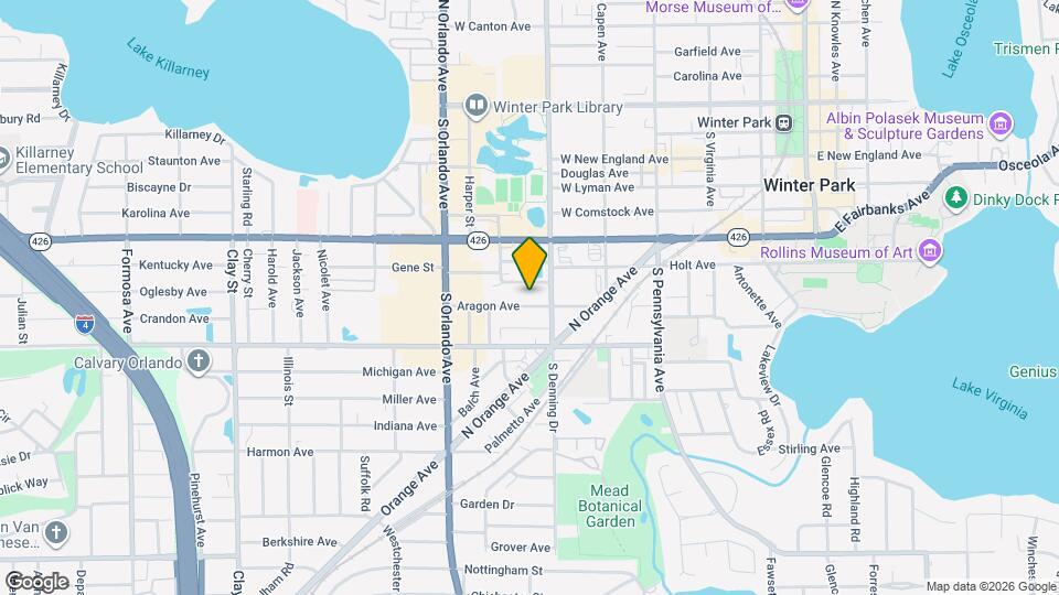 955 Aragon Ave, Unit Apt A Map and Location Details