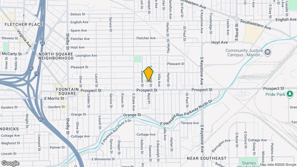 1046 S Randolph St Map and Location Details