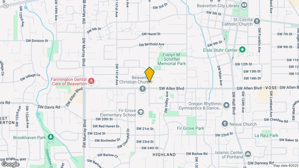 5960 SW Menlo Dr Map and Location Details