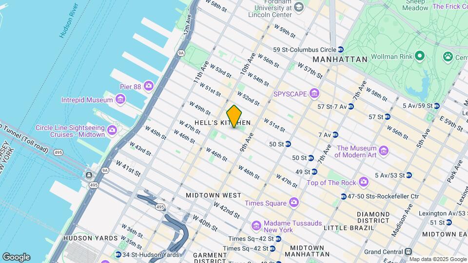 426 West 49th Street Map and Location Details