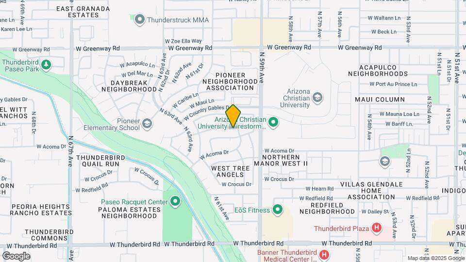 6007 W Banff Ln. Map and Location Details