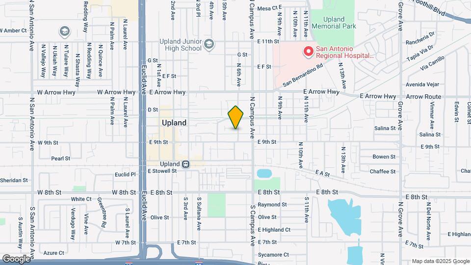 263 N 6th Ave, Unit 263 N 6th Ave Upland Map and Location Details