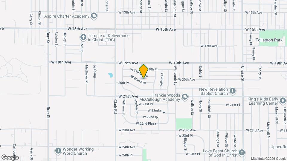 4232 W 20th Ave Map and Location Details